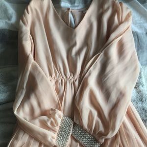 Francesca’s size medium flowy nude dress